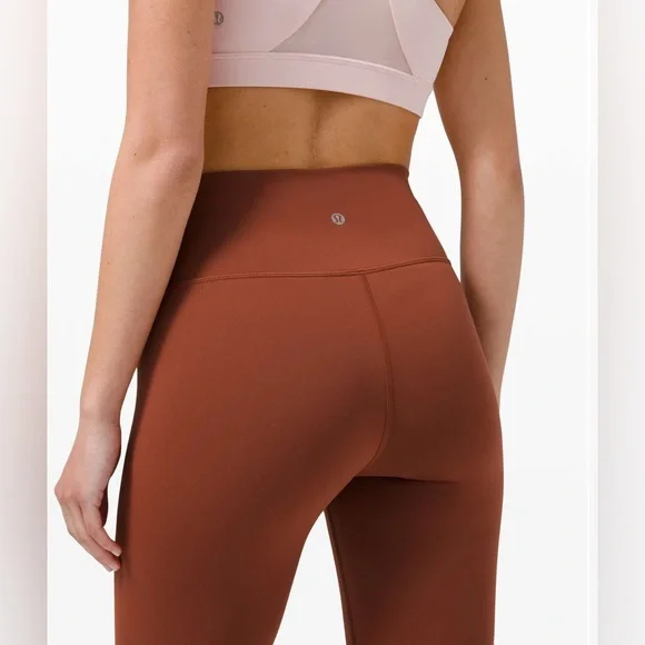 Lululemon Wunder Train High Rise Tight 25” inseam Dark Terracotta size 16 - Picture 3 of 7